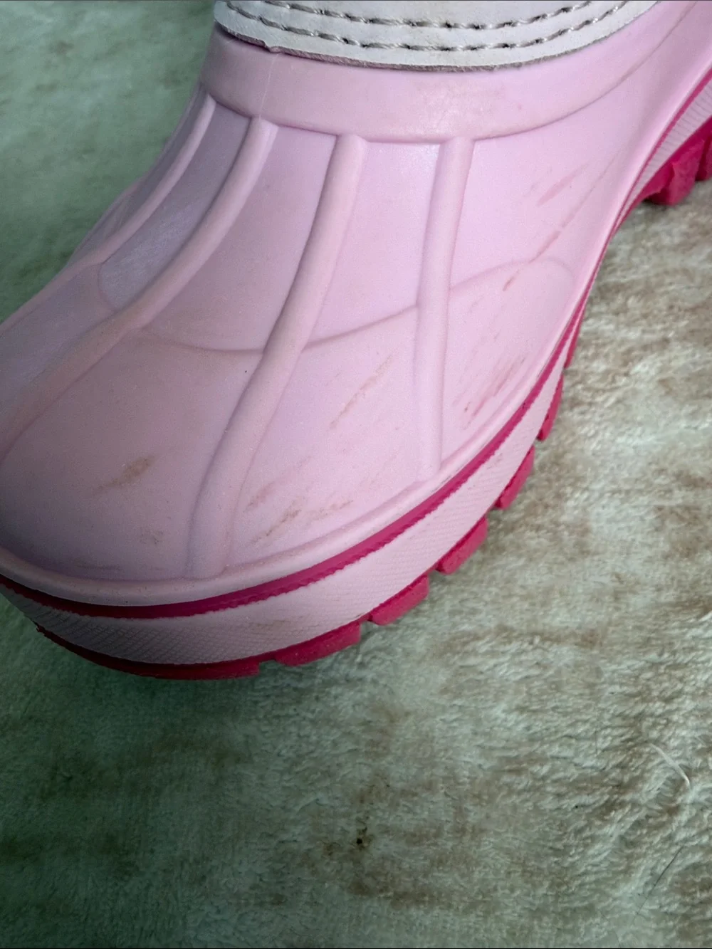 Lands' End Pink and Hot Pink Kids' Snow Boots